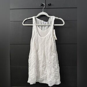 Zara Light Gray Textured Sleeveless Top